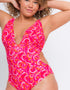 Curvy Kate Retro Wave Non Wired Multiway Swimsuit Print Mix