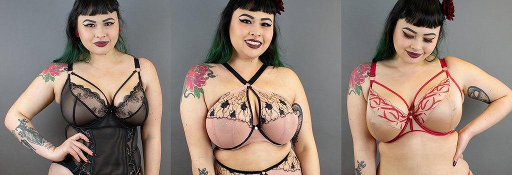 Brastop  D-K Cup Experts Since 2003 on X: Catch us, we're swooning! 😍  Brastop Babe @thecgloves wears the Scantilly Indulgence bralette set under  those killer plunge necklines and is serving body-ody-ody