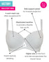 Curvy Kate Victory Side Support Balcony Bra White