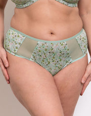 Adella Kin Aura Full Brief Sage Green Print
