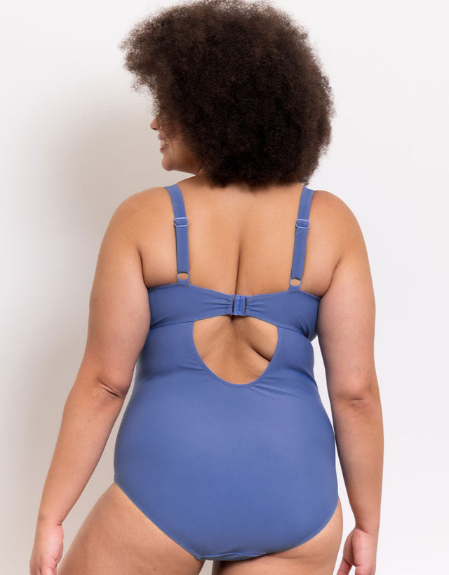 Adella Calypso Plunge Control Swimsuit Mediterranean Blue