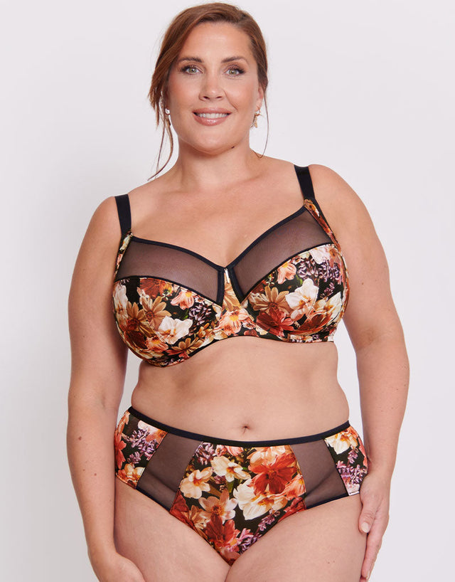 Adella Athena Aura Full Cup Side Support Bra Autumn Floral Print