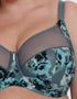Adella Athena Aura Full Cup Side Support Bra Blue Floral Print