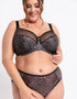 Adella Athena Aura Full Cup Side Support Bra & Brief Bundle Leopard Print