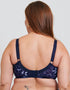 Adella Athena Aura Full Cup Side Support Bra Navy Floral Print