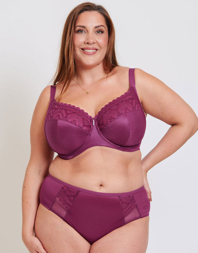 Adella Athena Full Cup Side Support Bra Berry Purple