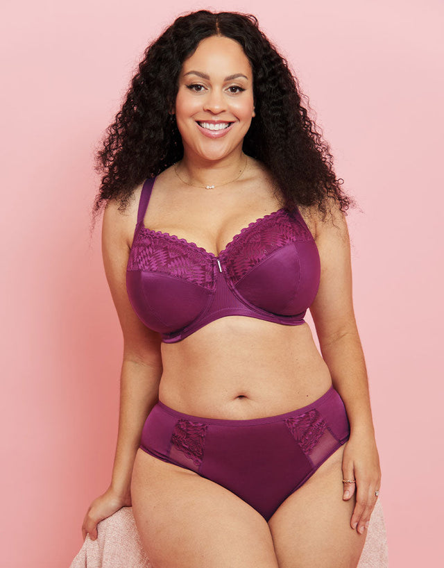Adella Athena Full Cup Side Support Bra Berry Purple