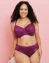 Adella Athena Full Cup Side Support Bra Berry Purple