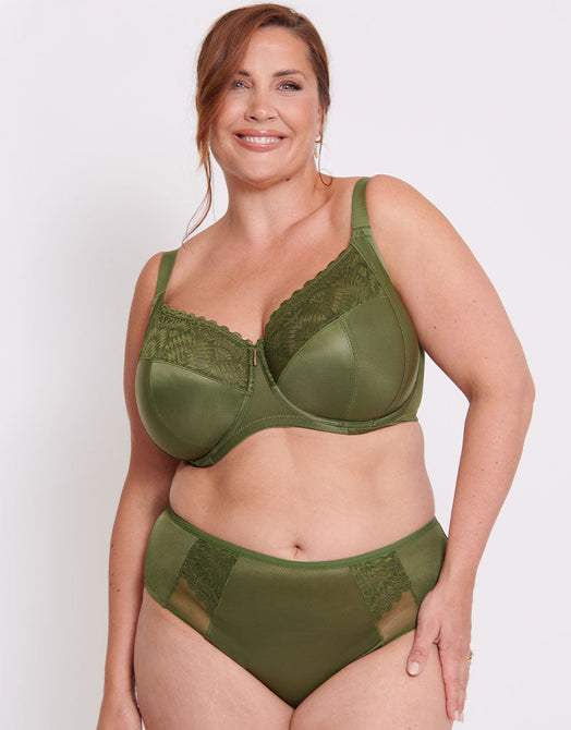 Adella Athena Full Cup Side Support Bra Fern Green