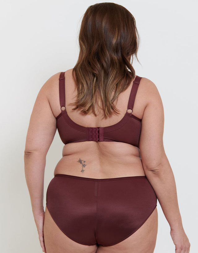 Adella Athena Full Cup Side Support Bra Merlot