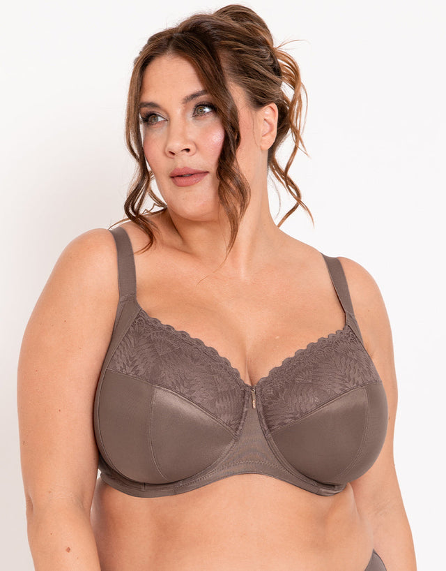 Adella Athena Full Cup Side Support Bra Taupe