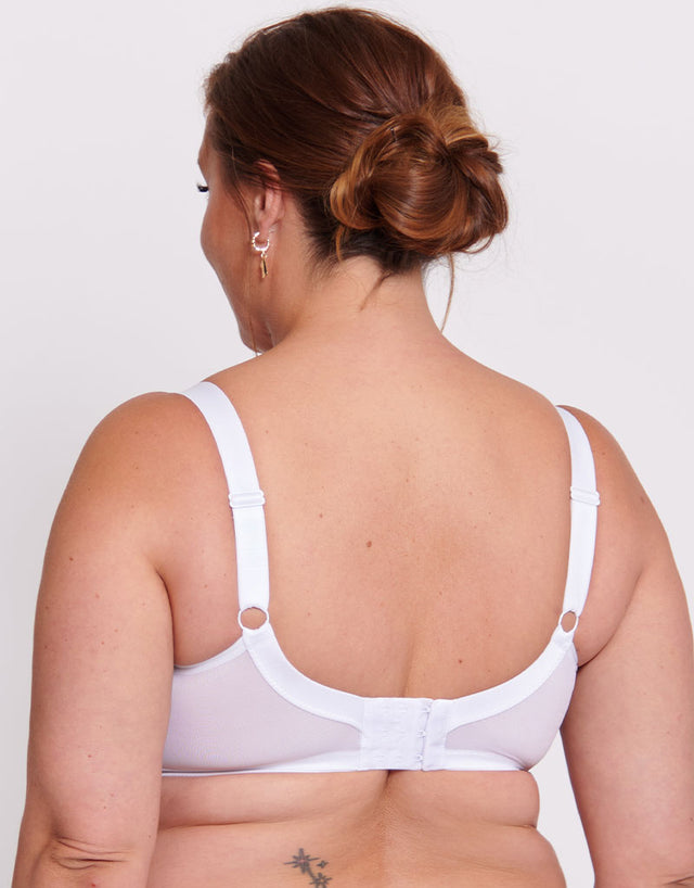 Adella Athena Full Cup Side Support Bra White