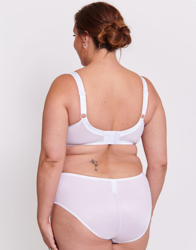 Adella Athena Full Cup Side Support Bra White