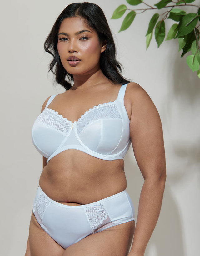 Adella Athena Full Cup Side Support Bra White