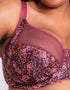 Adella Athena Aura Full Cup Side Support Bra Sangria Print