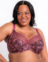 Adella Athena Aura Full Cup Side Support Bra Sangria Print