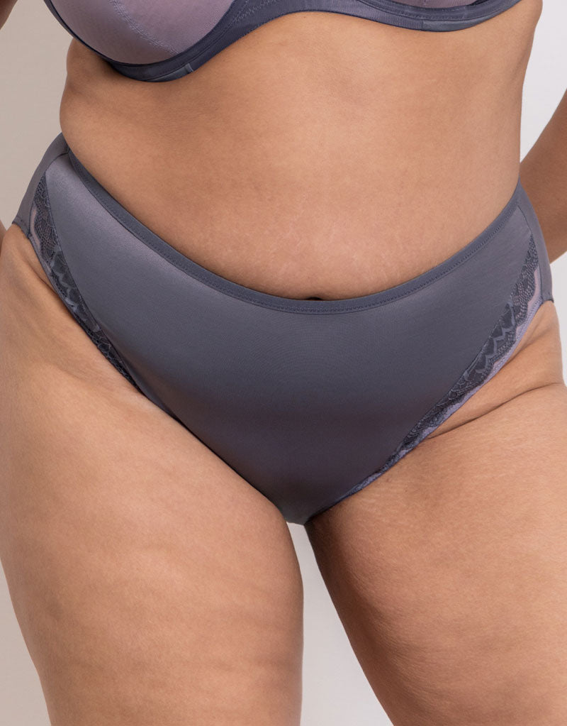 Adella Athena Amore High Leg Brief Slate Mauve – Brastop US