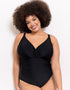 Adella Calypso Plunge Control Swimsuit Black