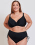 Adella Calypso Plunge Bikini Top Black
