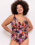 Adella Calypso Plunge Control Swimsuit Multi Print