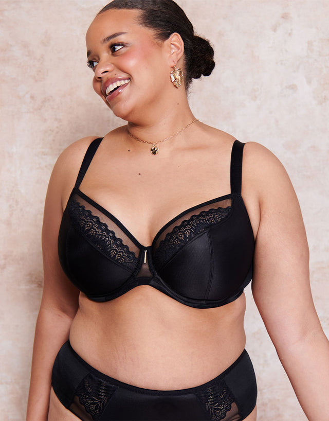 Adella Hera Full Plunge Bra Black