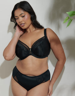 Adella Hera Full Plunge Bra Black