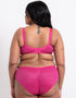 Adella Hera Full Plunge Bra & Brief Bundle Hot Pink