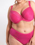 Adella Hera Full Plunge Bra Hot Pink