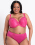 Adella Hera Full Plunge Bra & Brief Bundle Hot Pink