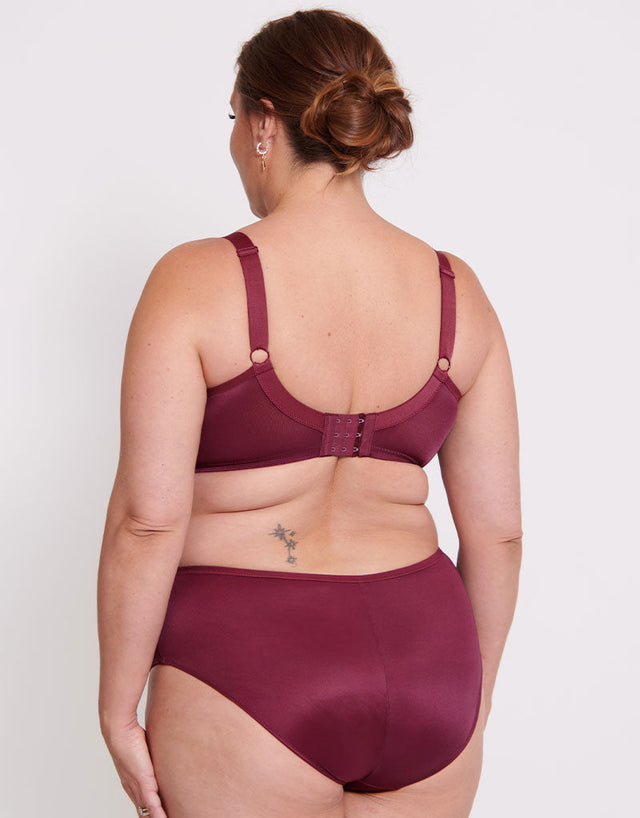 Adella Hera Full Plunge Bra Oxblood