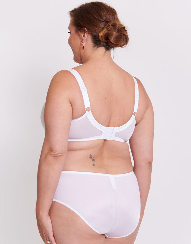 Adella Hera Full Plunge Bra White