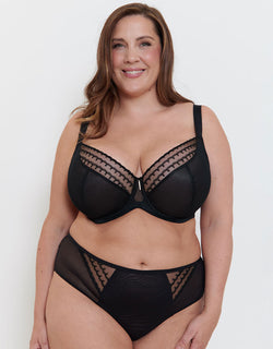 Adella Maia Full Cup Plunge Bra Black