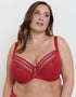 Adella Maia Full Cup Plunge Bra Red