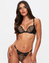 Ann Summers Feline Fantasy String Brief Black Multi
