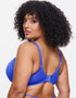 Ann Summers Lovers Lace Padded Plunge Bra Cobalt Blue
