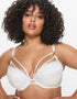 Ann Summers Lovers Lace Padded Plunge Bra White