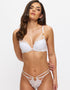 Ann Summers Lovers Lace Padded Plunge Bra White