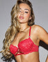 Ann Summers Naughty By Nature Padded Balcony Bra Red