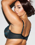 Ann Summers Sexy Lace Plunge Bra Black/Teal