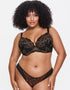 Ann Summers Sexy Lace Brazilian Brief Black/Bronze