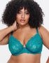Ann Summers Sexy Lace Plunge Bra Blue/Green