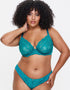Ann Summers Sexy Lace Brazilian Brief Blue/Green