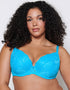 Ann Summers Sexy Lace Padded Plunge Bra Bright Blue