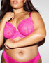 Ann Summers Sexy Lace Plunge Bra Bright Pink