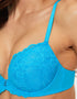 Ann Summers Sexy Lace Padded Plunge Bra Bright Blue