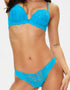 Ann Summers Sexy Lace Padded Plunge Bra Bright Blue