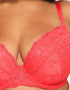 Ann Summers Sexy Lace Padded Plunge Bra Coral