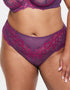 Ann Summers Sexy Lace High Waist Brazilian Brief Dark Purple