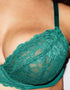 Ann Summers Sexy Lace Plunge Bra Mid Green
