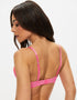 Ann Summers Sexy Lace Padded Plunge Bra Pink Yellow Ombre
